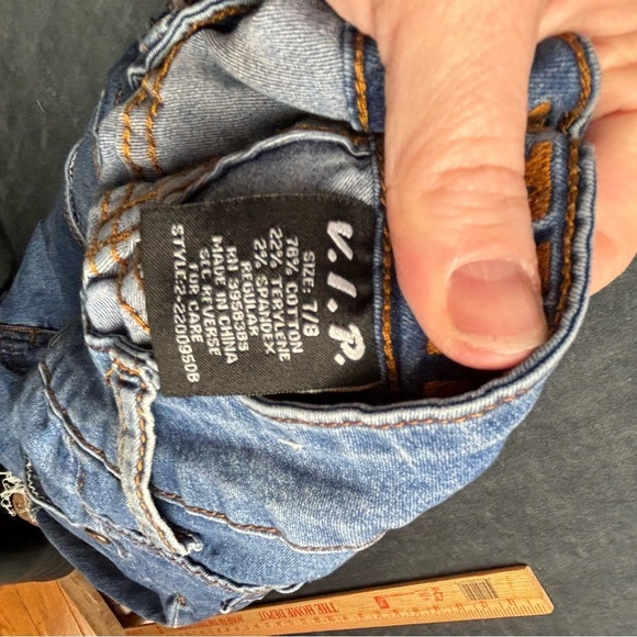 VIP Jeans with Orange Embroidery - Picture 12 of 14